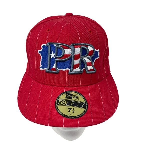 NEW ERA 59FIFTY PUERTO RICO Fitted Hat Cap Size‎ 7 1/8 57cm - Picture 1 of 6